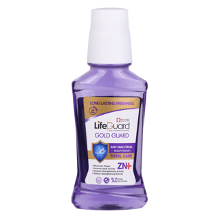 دهانشویه بزرگسال توتال (Gold Guard) برند لایف گارد با حجم 270 میلی لیتر